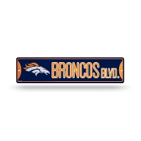 A sign that says broncos blvd.